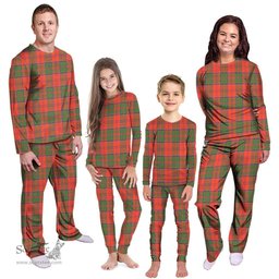 Scottish Grant Ancient Clan Tartan Pyjama Family Set - Classic Scottish Plaid Tartan Plaid