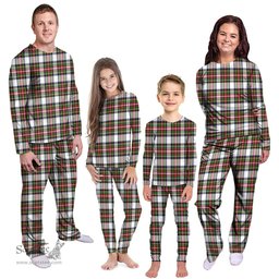 Scottish Stewart Dress Modern Clan Tartan Pyjama Family Set - Classic Scottish Plaid Tartan Plaid