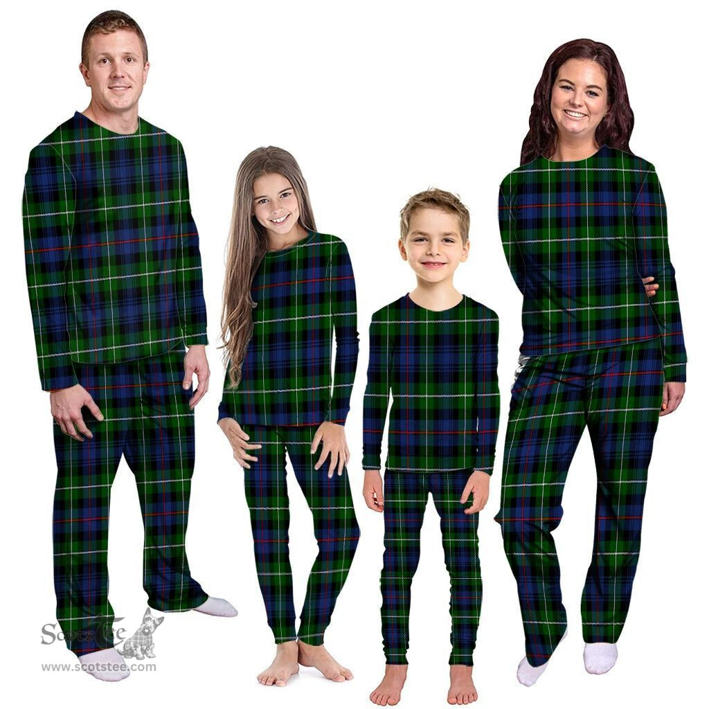 Scottish MacKenzie Modern Clan Tartan Pyjama Family Set - Classic Scottish Plaid Tartan Plaid