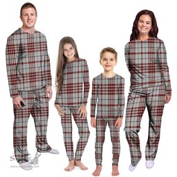 Scottish Clayton Clan Tartan Pyjama Family Set - Classic Scottish Plaid Tartan Plaid