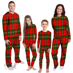 Scottish Gartshore Clan Tartan Pyjama Family Set - Classic Scottish Plaid Tartan Plaid