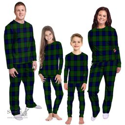 Scottish Dundas Modern Clan Tartan Pyjama Family Set - Classic Scottish Plaid Tartan Plaid