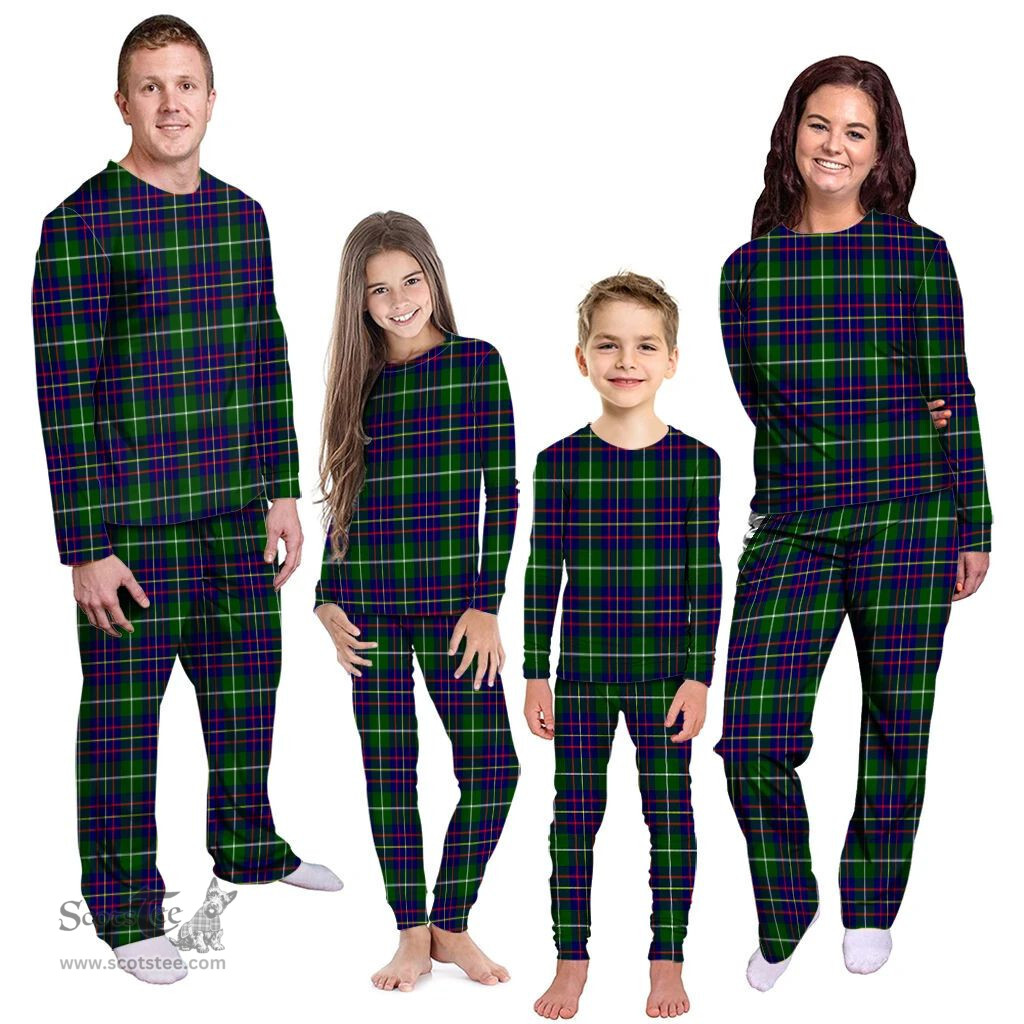 Scottish Inglis Modern Clan Tartan Pyjama Family Set - Classic Scottish Plaid Tartan Plaid