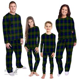 Scottish Dundas Modern 02 Clan Tartan Pyjama Family Set - Classic Scottish Plaid Tartan Plaid