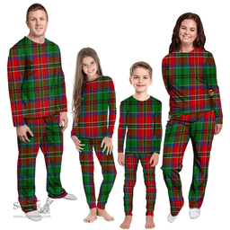 Scottish MacCulloch Clan Tartan Pyjama Family Set - Classic Scottish Plaid Tartan Plaid