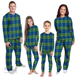 Scottish Barclay Hunting Ancient Clan Tartan Pyjama Family Set - Classic Scottish Plaid Tartan Plaid