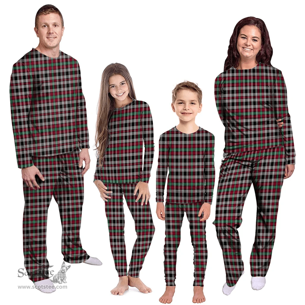 Scottish Borthwick Ancient Clan Tartan Pyjama Family Set - Classic Scottish Plaid Tartan Plaid