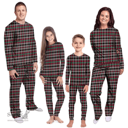 Scottish Borthwick Ancient Clan Tartan Pyjama Family Set - Classic Scottish Plaid Tartan Plaid
