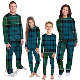 Scottish Kirkpatrick Clan Tartan Pyjama Family Set - Classic Scottish Plaid Tartan Plaid