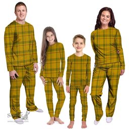 Scottish Houston Clan Tartan Pyjama Family Set - Classic Scottish Plaid Tartan Plaid