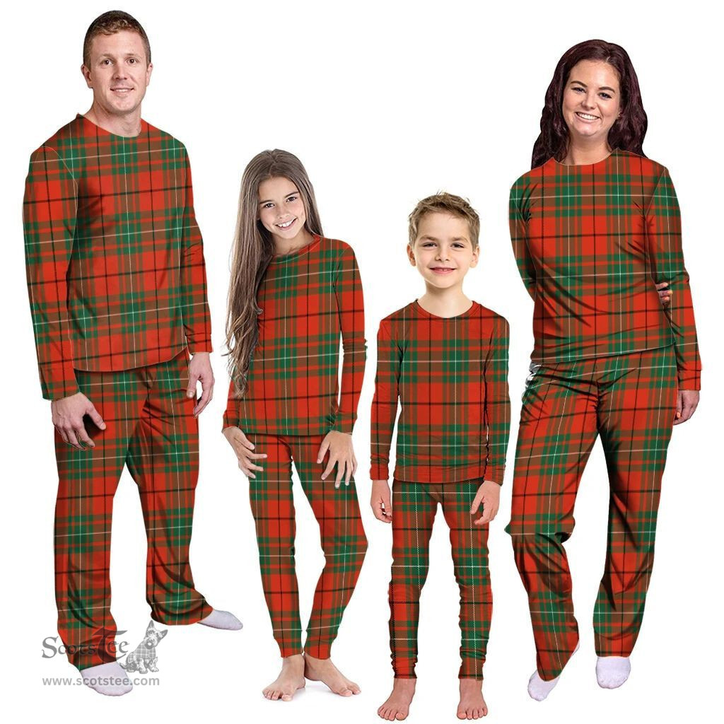 Scottish MacAulay Ancient Clan Tartan Pyjama Family Set - Classic Scottish Plaid Tartan Plaid