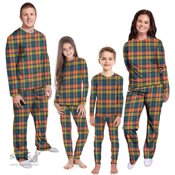 Scottish Buchanan Ancient Clan Tartan Pyjama Family Set - Classic Scottish Plaid Tartan Plaid