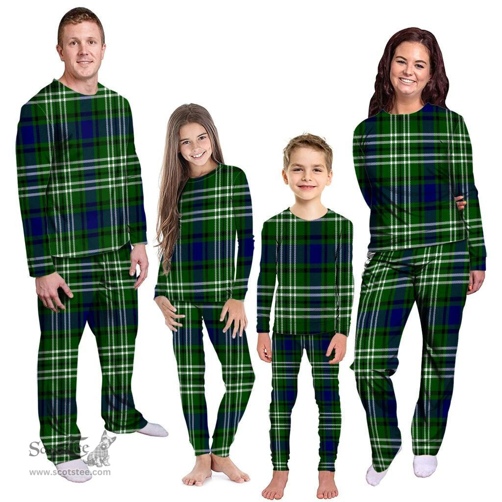 Scottish Haliburton Clan Tartan Pyjama Family Set - Classic Scottish Plaid Tartan Plaid