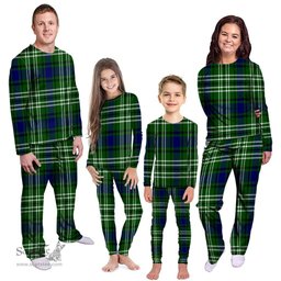 Scottish Haliburton Clan Tartan Pyjama Family Set - Classic Scottish Plaid Tartan Plaid