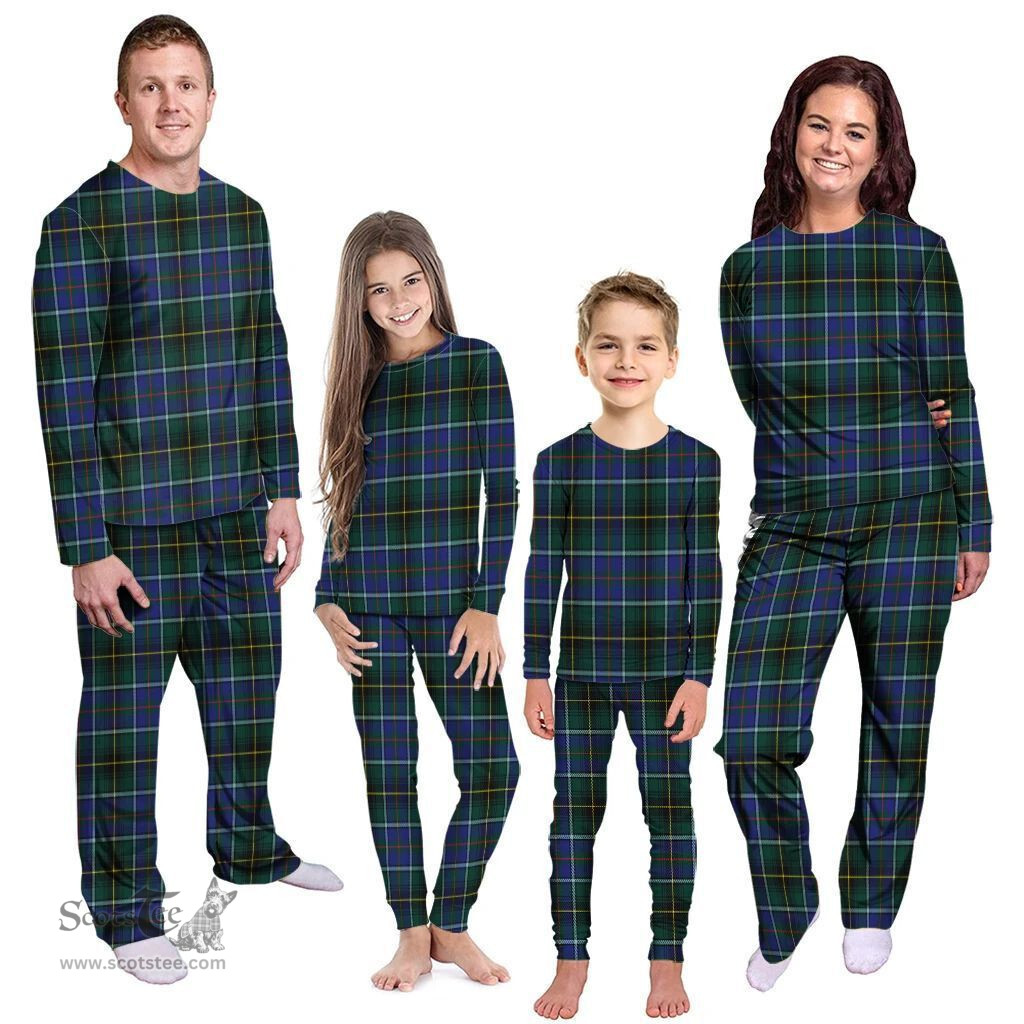 Scottish MacInnes Modern Clan Tartan Pyjama Family Set - Classic Scottish Plaid Tartan Plaid