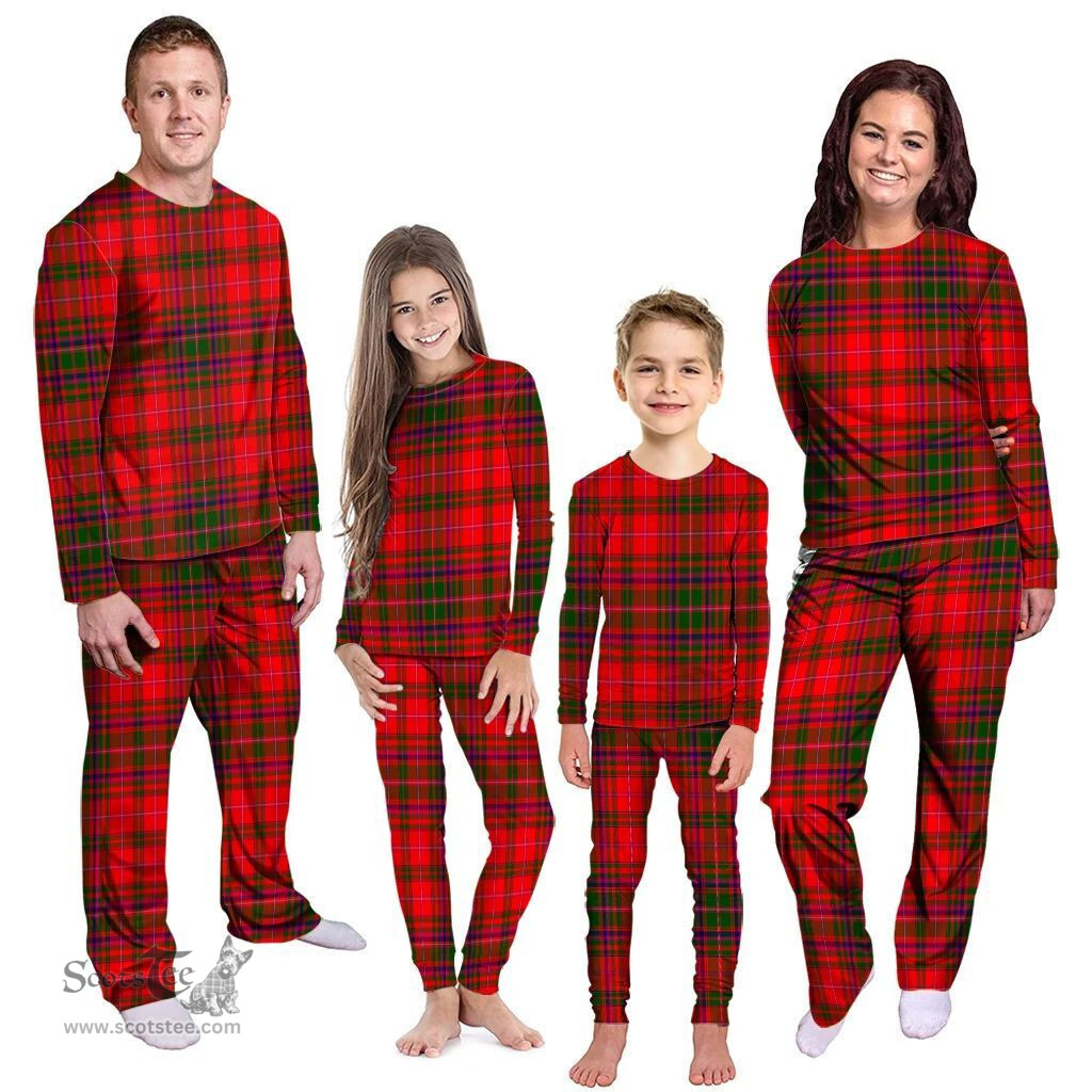 Scottish MacDougall Modern Clan Tartan Pyjama Family Set - Classic Scottish Plaid Tartan Plaid