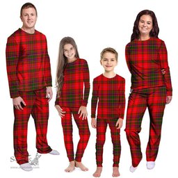 Scottish MacDougall Modern Clan Tartan Pyjama Family Set - Classic Scottish Plaid Tartan Plaid