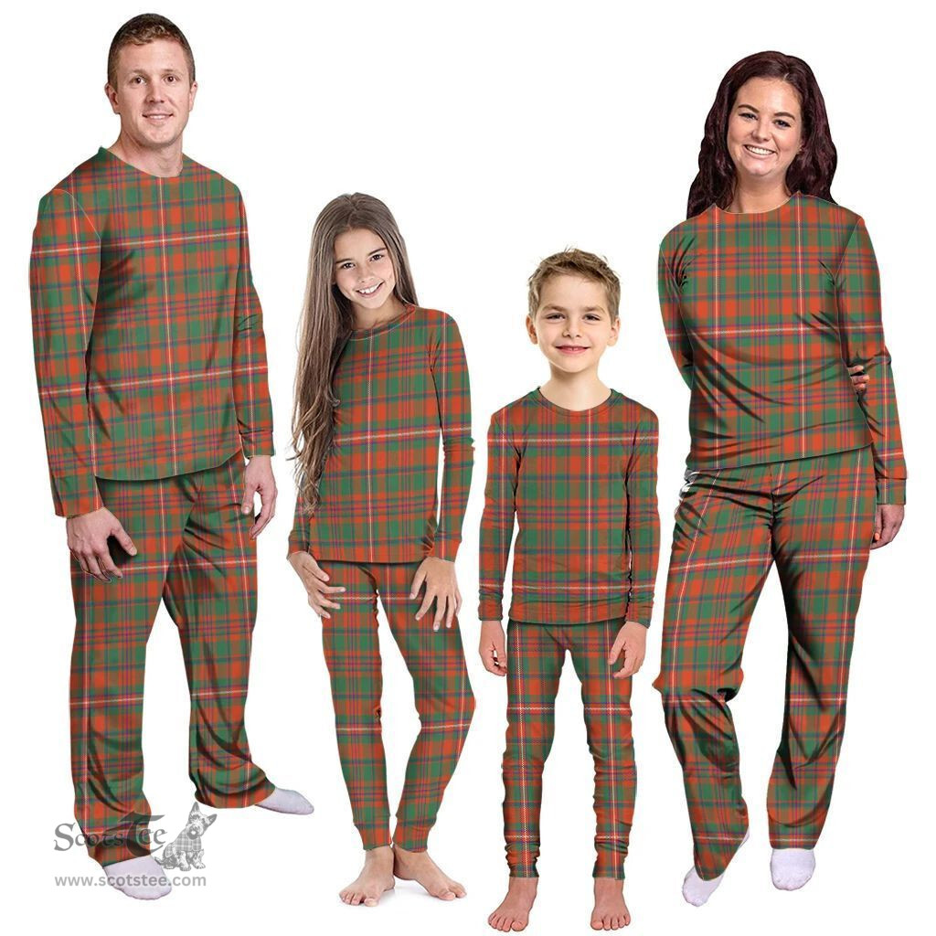 Scottish MacKinnon Ancient Clan Tartan Pyjama Family Set - Classic Scottish Plaid Tartan Plaid