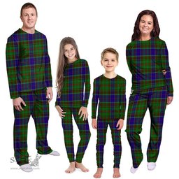 Scottish Adam Clan Tartan Pyjama Family Set - Classic Scottish Plaid Tartan Plaid