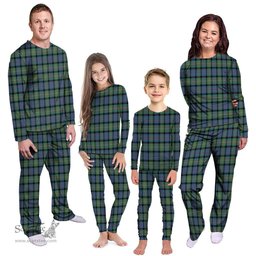 Scottish MacDonnell of Glengarry Ancient Clan Tartan Pyjama Family Set - Classic Scottish Plaid Tartan Plaid