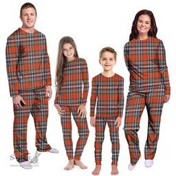 Scottish MacFarlane Ancient Clan Tartan Pyjama Family Set - Classic Scottish Plaid Tartan Plaid