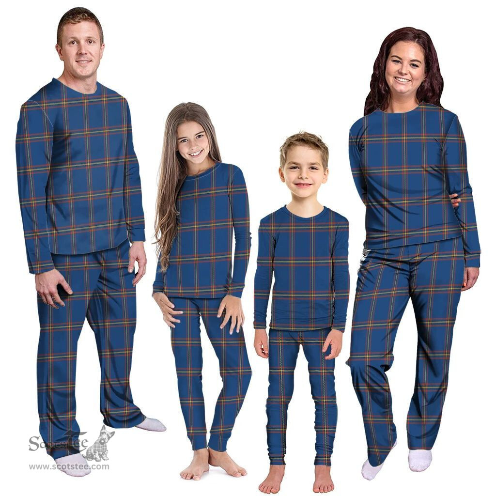 Scottish MacLaine of Loch Buie Hunting Ancient Clan Tartan Pyjama Family Set - Classic Scottish Plaid Tartan Plaid