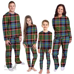 Scottish Glass Clan Tartan Pyjama Family Set - Classic Scottish Plaid Tartan Plaid