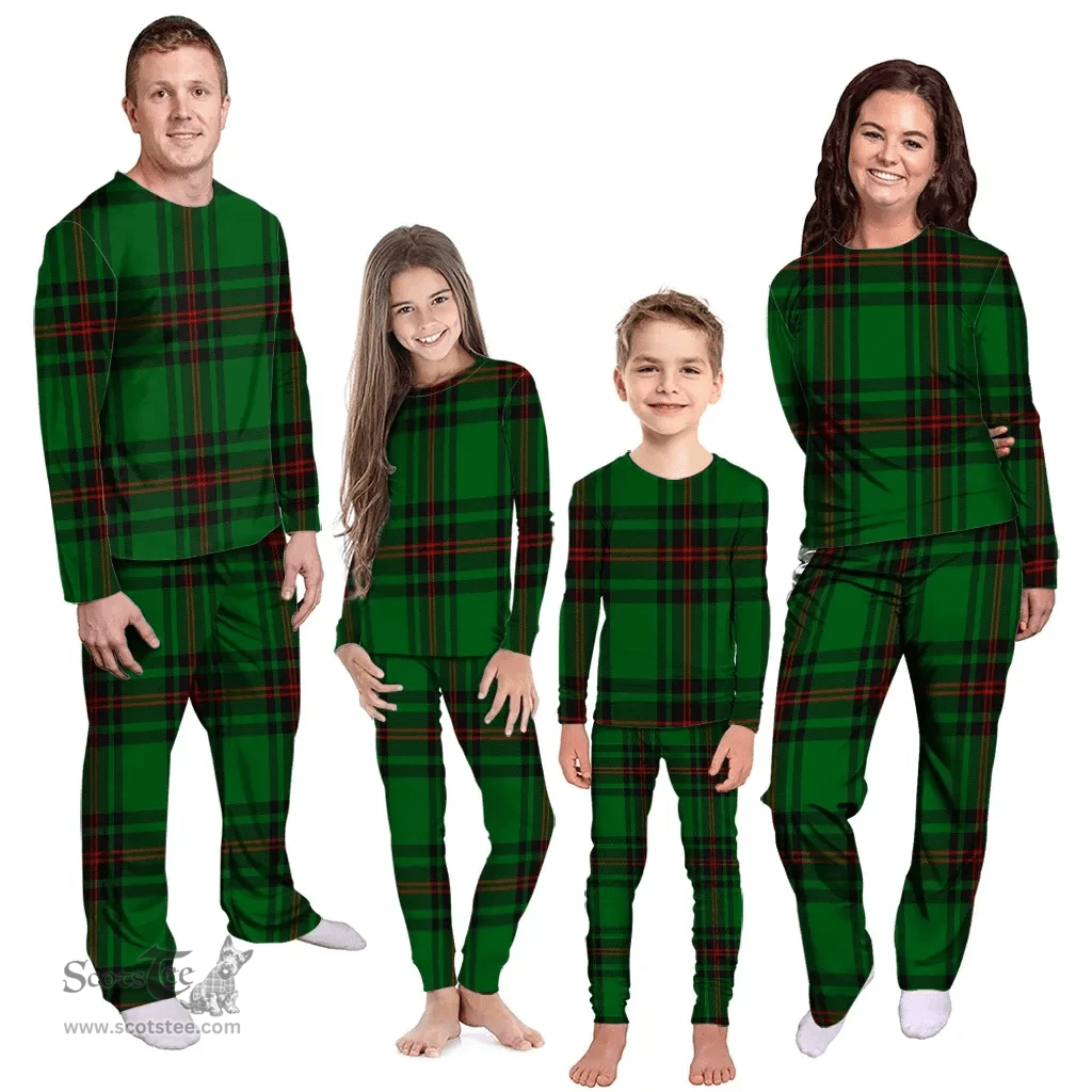 Scottish Halkett Clan Tartan Pyjama Family Set - Classic Scottish Plaid Tartan Plaid
