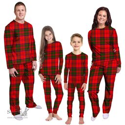 Scottish Heron Clan Tartan Pyjama Family Set - Classic Scottish Plaid Tartan Plaid