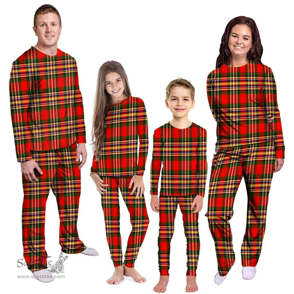 Scottish MacGill Modern Clan Tartan Pyjama Family Set - Classic Scottish Plaid Tartan Plaid