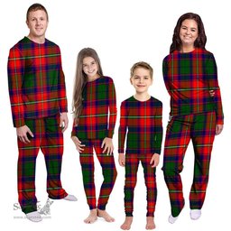 Scottish Wauchope Tartan Clan Tartan Pyjama Family Set - Classic Scottish Plaid Tartan Plaid