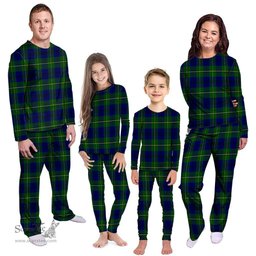 Scottish Johnston Modern Clan Tartan Pyjama Family Set - Classic Scottish Plaid Tartan Plaid
