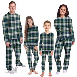 Scottish Gordon Dress Ancient Clan Tartan Pyjama Family Set - Classic Scottish Plaid Tartan Plaid