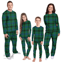 Scottish Henderson Ancient Clan Tartan Pyjama Family Set - Classic Scottish Plaid Tartan Plaid