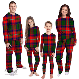 Scottish Charteris District Clan Tartan Pyjama Family Set - Classic Scottish Plaid Tartan Plaid
