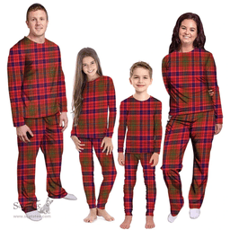 Scottish Lumsden Modern Clan Tartan Pyjama Family Set - Classic Scottish Plaid Tartan Plaid