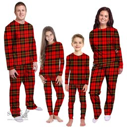 Scottish Brodie Modern Clan Tartan Pyjama Family Set - Classic Scottish Plaid Tartan Plaid
