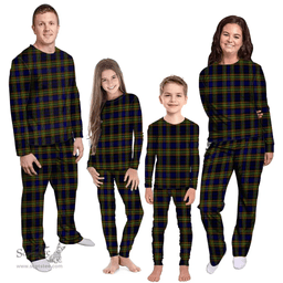 Scottish Clelland Modern Clan Tartan Pyjama Family Set - Classic Scottish Plaid Tartan Plaid