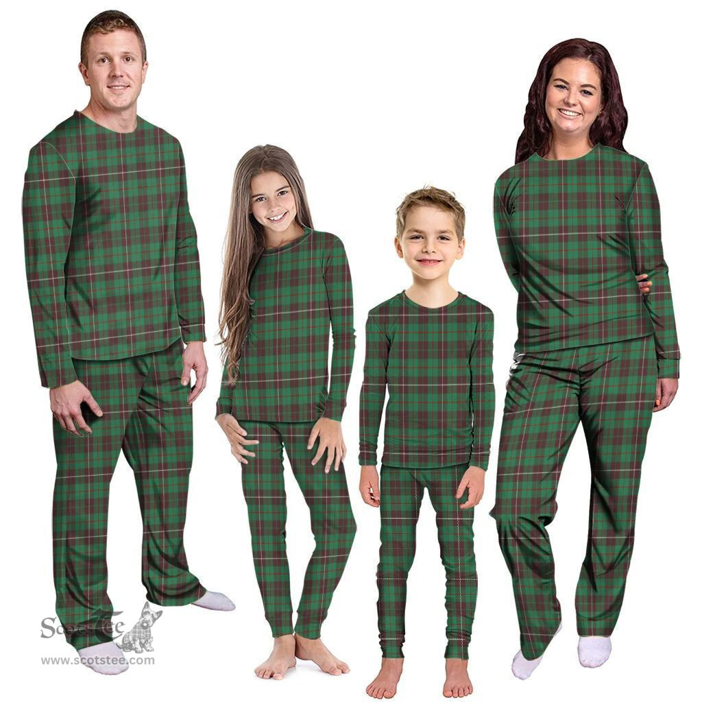 Scottish MacKinnon Hunting Ancient Clan Tartan Pyjama Family Set - Classic Scottish Plaid Tartan Plaid