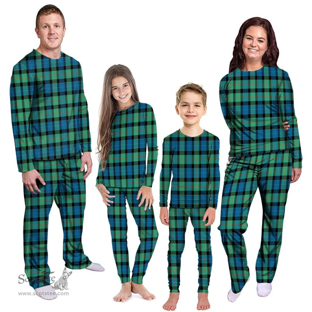 Scottish Gunn Ancient Clan Tartan Pyjama Family Set - Classic Scottish Plaid Tartan Plaid