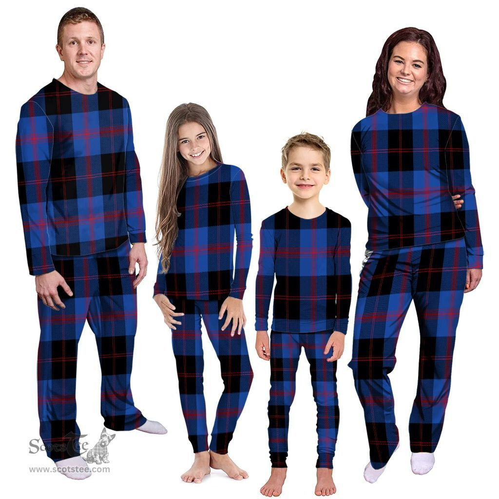 Scottish Maule Clan Tartan Pyjama Family Set - Classic Scottish Plaid Tartan Plaid