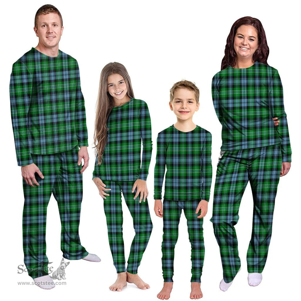 Scottish Arbuthnot Ancient Clan Tartan Pyjama Family Set - Classic Scottish Plaid Tartan Plaid