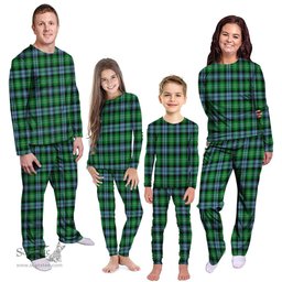 Scottish Arbuthnot Ancient Clan Tartan Pyjama Family Set - Classic Scottish Plaid Tartan Plaid