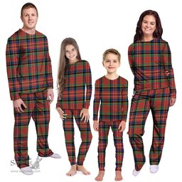 Scottish MacPherson Ancient Clan Tartan Pyjama Family Set - Classic Scottish Plaid Tartan Plaid