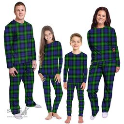Scottish Meldrum Clan Tartan Pyjama Family Set - Classic Scottish Plaid Tartan Plaid