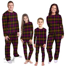 Scottish Carnegie Modern Clan Tartan Pyjama Family Set - Classic Scottish Plaid Tartan Plaid