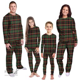 Scottish Cumming Hunting Ancient Clan Tartan Pyjama Family Set - Classic Scottish Plaid Tartan Plaid