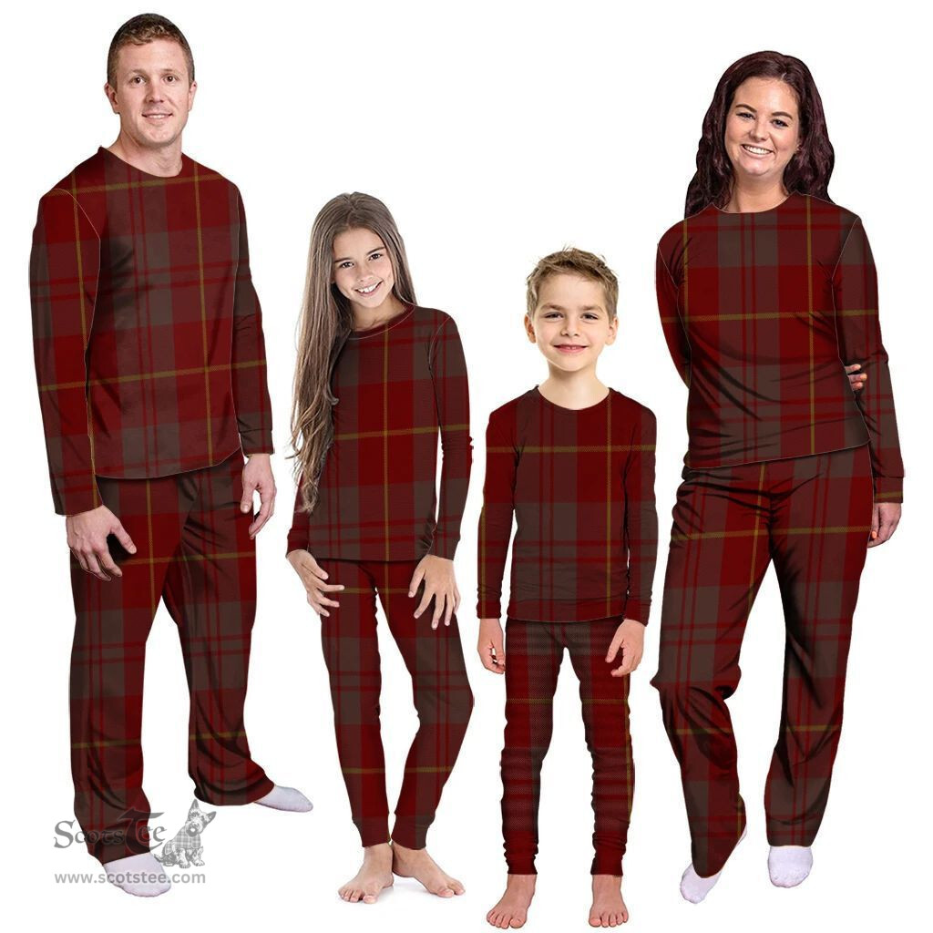 Scottish Bryce Clan Tartan Pyjama Family Set - Classic Scottish Plaid Tartan Plaid