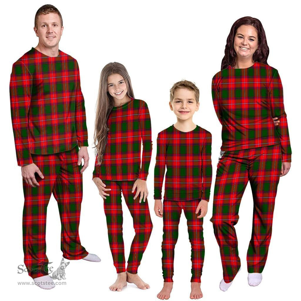 Scottish Rattray Modern Clan Tartan Pyjama Family Set - Classic Scottish Plaid Tartan Plaid