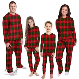 Scottish Rattray Modern Clan Tartan Pyjama Family Set - Classic Scottish Plaid Tartan Plaid
